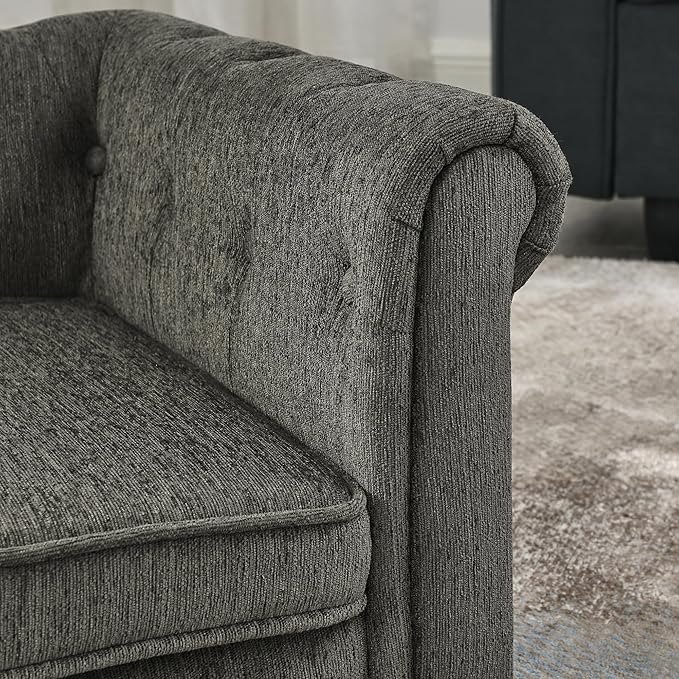 Elegant Rectangle Pet Bed for Medium and Large Dogs, Durable Elevated Dog Sofa Bed, Comfortable Dog Couch, Modern and Stylish Dog Sofa for Large Dogs,Dark Grey