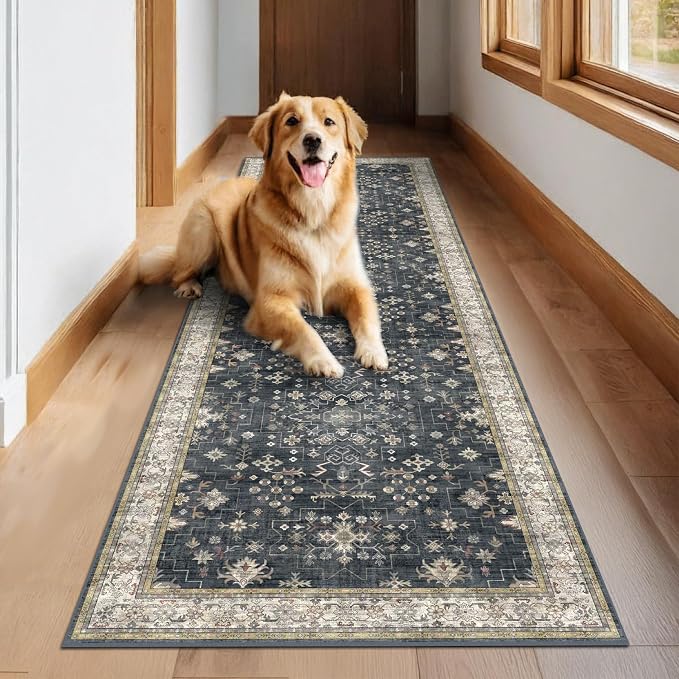 Black Washable 10ft Long Runners
