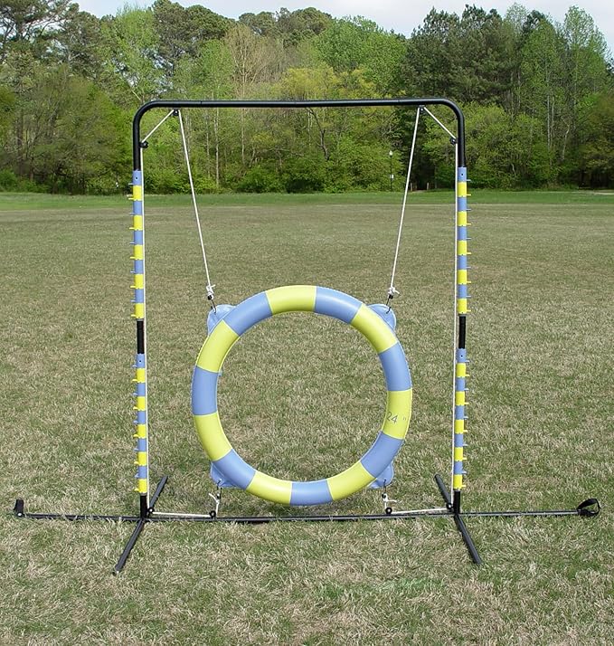 Agility Tire Jump - Double Walled Inflatale Tires with a Metal Frame Setup for Competition and Training