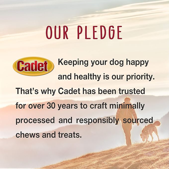 Cadet Gourmet Shish Kabob Dog Treats for Small Dogs, Healthy & Natural Chicken, Duck, & Sweet Potato Chew Sticks, Beef Hide, Small 5 Inch, 4 Ounce (Pack of 1)