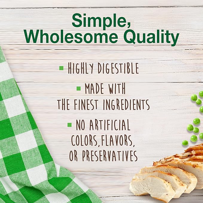 Nylabone Healthy Edibles Natural Dog Chews, Long Lasting Bones for Dogs, Chicken Flavor Dog Treats, Small (3 Count)