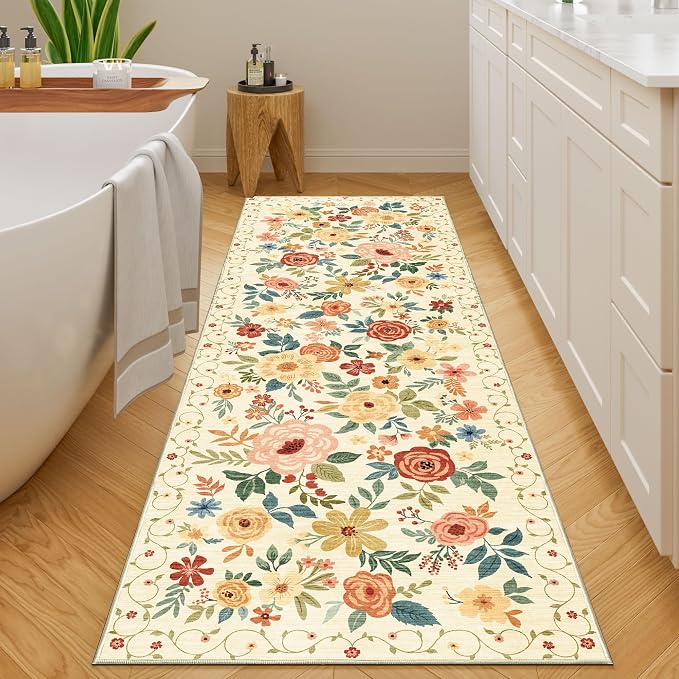 DUKINO Runner Rug, 2x10 Kitchen Hallway Carpet, Washable