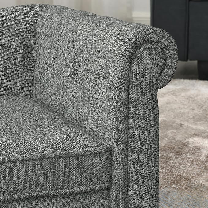 Dog Couch for Large Dogs, Elevated Durable Pet Sofa Bed, 24" W Comfortable Modern and Stylish Dog Sofa Couch with Dry Cleanable Fabric, Furniture for Medium & Large Breed (Light Grey)