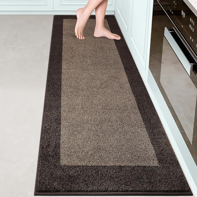 Machine Washable Kitchen Rug 24" x 84", Non Slip Kitchen Mat