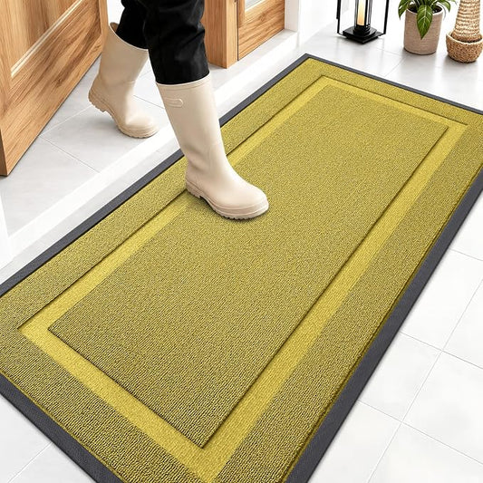 OLANLY Front Door Mat Indoor Outdoor Entrance, Waterproof All-Season,