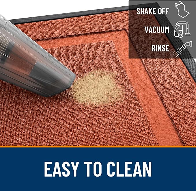 OLANLY Front Door Mat Indoor Outdoor Entrance, Waterproof All-Season,