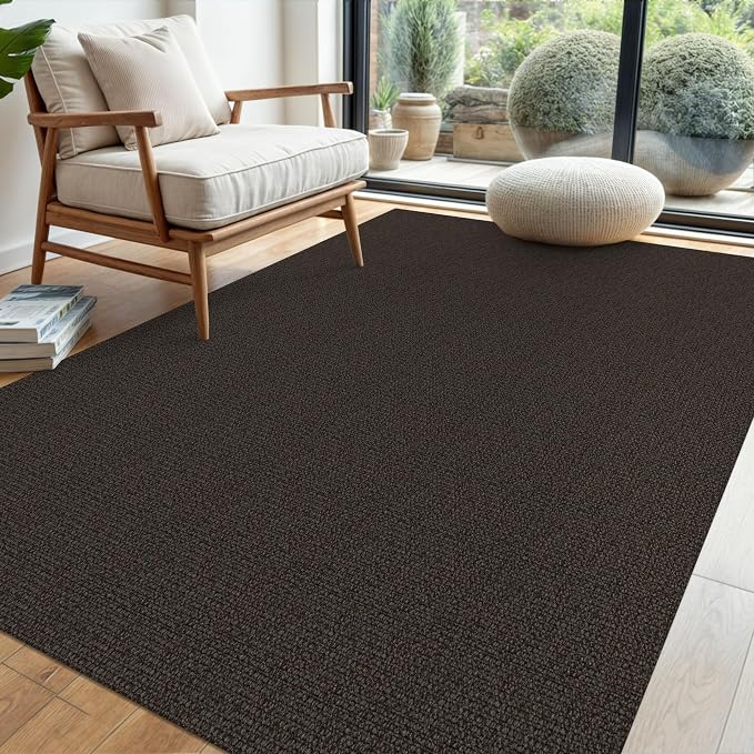 EARTHALL Washable Area Rug 4x6 Ft Non Slip Rugs