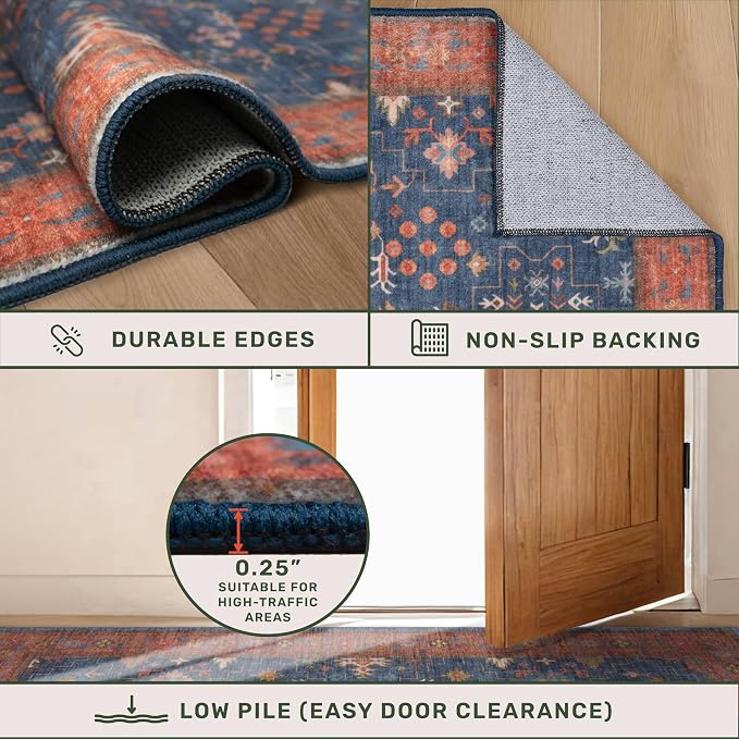 Hazo Haus Washable 3x8 Long Runner