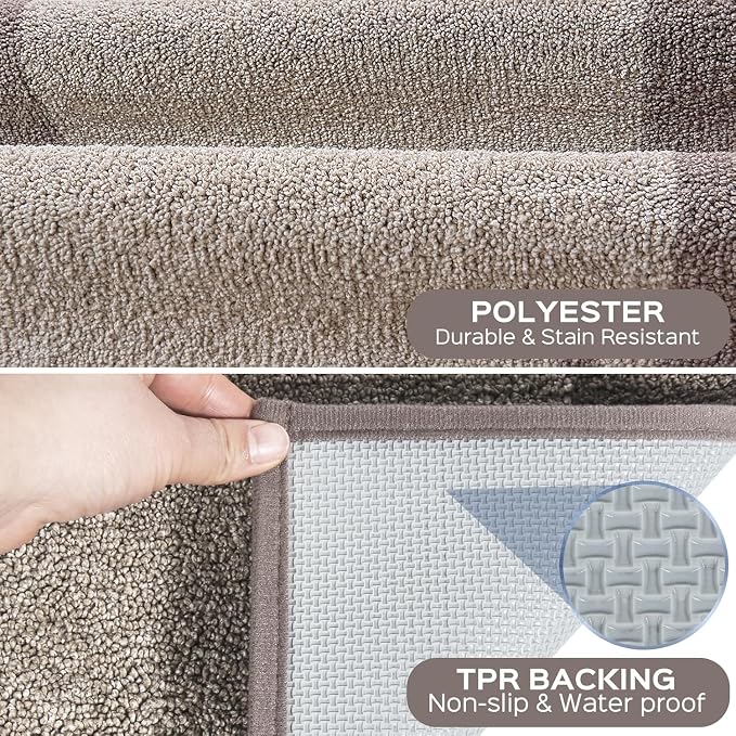 Washable Area Rug 48" x 72", Non Slip Kitchen Rug