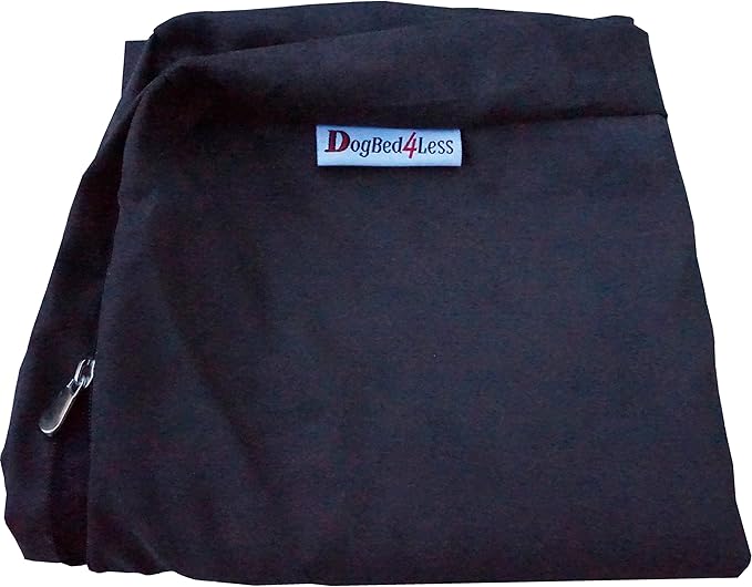 Dogbed4less XL Memory Foam Dog Bed for Medium Large Dogs with Orthopedic Comfort, Waterproof Liner and Espresso Washable Pet Bed Cover 47X29 Pillow