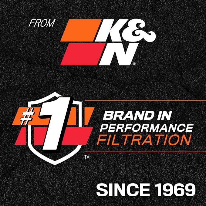 K&N Engine Air Filter: Long Life 18, 000 Mile Replacement Air Filter: Compatible