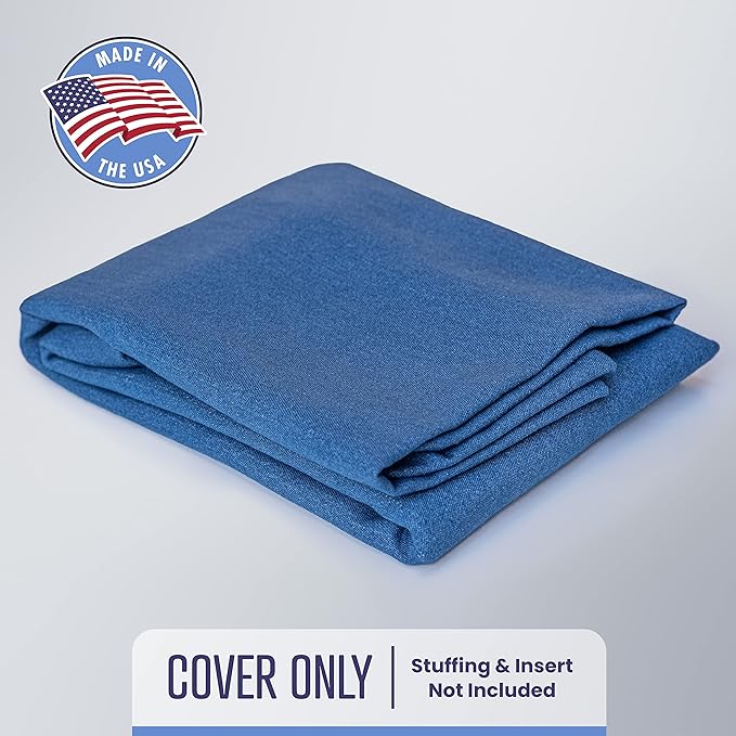 Mayfield Denim Large Dog Bed Cover - Zippered Duvet for Pet Bed - Extra Protection for Dog Bed Mattress or DIY Pet Bed with Pillows and Stuffing - Chambray - Made in USA Dog Bed Cover Only