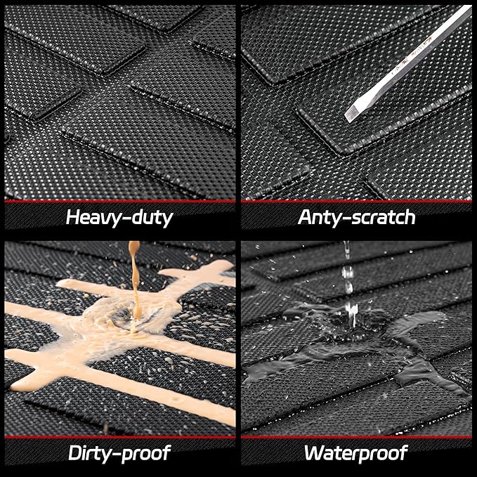 Cargo Liner Compatible with 2016-2022 Mercedes Benz GLC Cargo Mat，All Weather Protection Trunk Liner Rear Trunk mat，Black