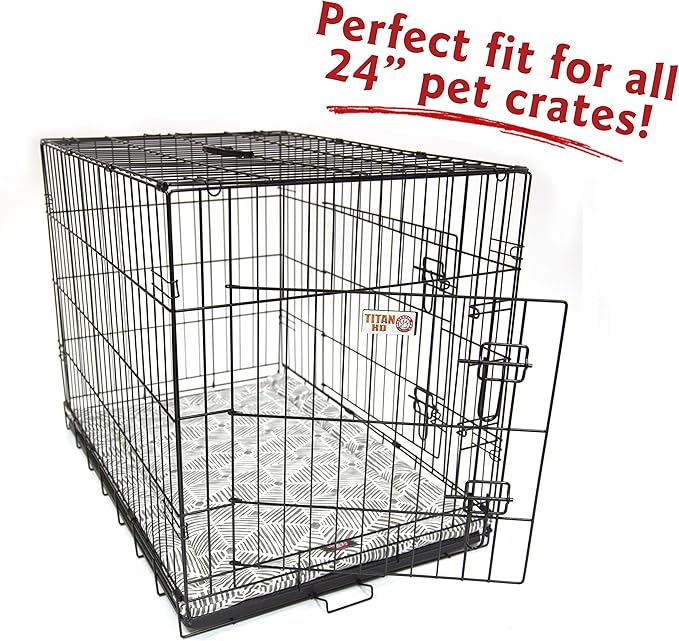 24" Charlie Gray Crate Dog Bed Mat By Majestic Pet Products