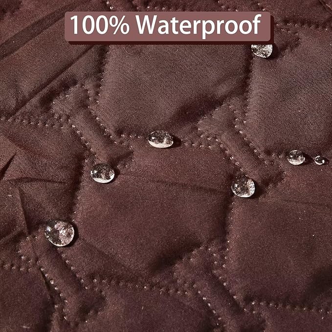 Waterproof Dog Bed Cover Pet Blanket Sofa Pet Bed Mat,Leak Proof Washable Incontinence Mattress Protectors,Suitable for People Who Cannot Take Care of Themselves,52x82 Inch Coffee