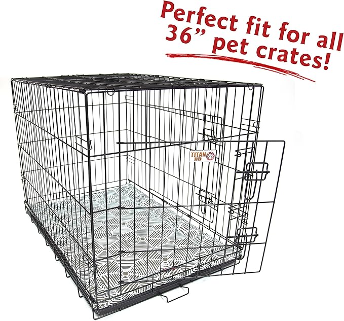 36" Charlie Metallic Crate Dog Bed Mat By Majestic Pet Products