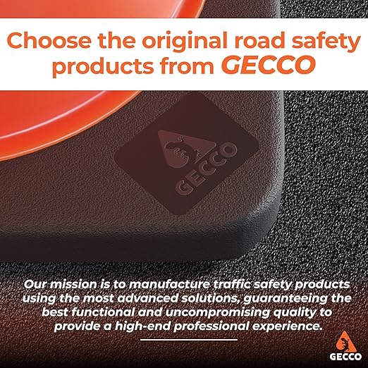 GECCO ™ (216 Cones per Pallet) 36 Inch 10 Lb Heavy Tall Orange Traffic Cones in Bulk | Large Safety Cones, Orange Cones, Parking Cones, Construction Cones | PVC Plastic & Black Base - [PRO Series]