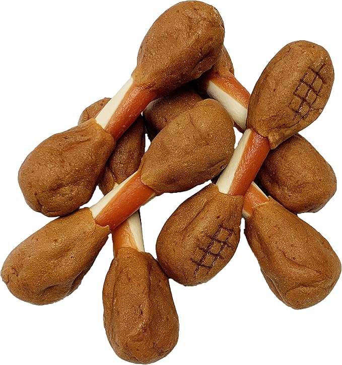 DreamBone Triple Flavor Dumbbells, Treat Your Dog to a Chew Made with Real Chicken and Vegetables