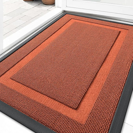 OLANLY Front Door Mat Indoor Outdoor Entrance, Waterproof All-Season,
