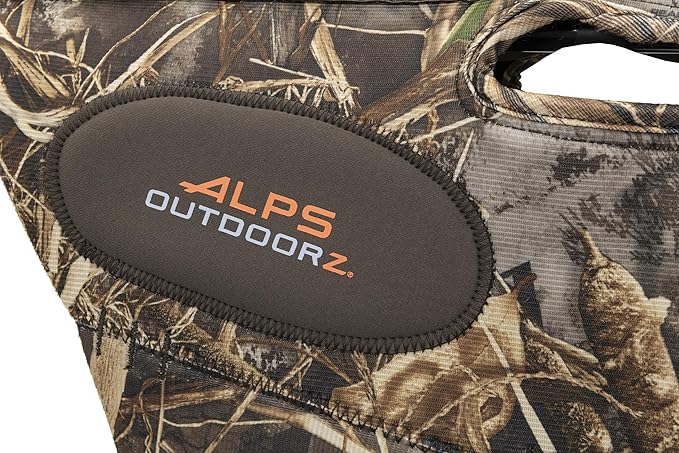 ALPS OutdoorZ Topflight Dog Vest, Dog Hunting Vest with 5mm Neoprene for Warmth, Contoured Neck Design, Buoyancy Flotation Pads, Easy Lift Handles, and Leash Clip, XX-Large - Realtree MAX-7