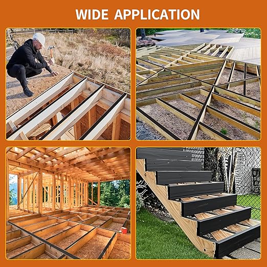 Joist Tape for Decking 4 Inch x 50 Feet 4 Pack, Weatherproof Butyl Sealant Deck Joist Tape，Protects The Top of The Joist, Beam, and Wood