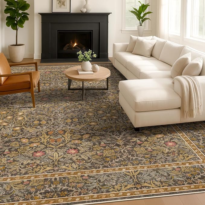 Large 8x12 Boho Living Room Rug