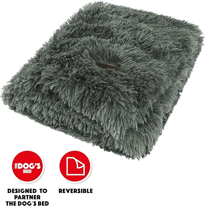 The Dog’s Blanket – Faux Fur Dog Blanket, Grey, XL, 38x54
