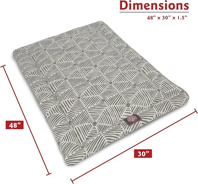 48" Charlie Metallic Crate Dog Bed Mat By Majestic Pet Products