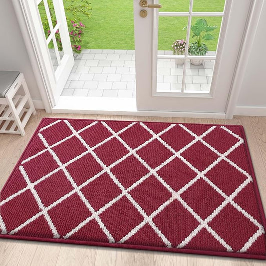 Finchitty Indoor Door Mat, Dirt Resistant and Absorbent, Low-Profile, Washable