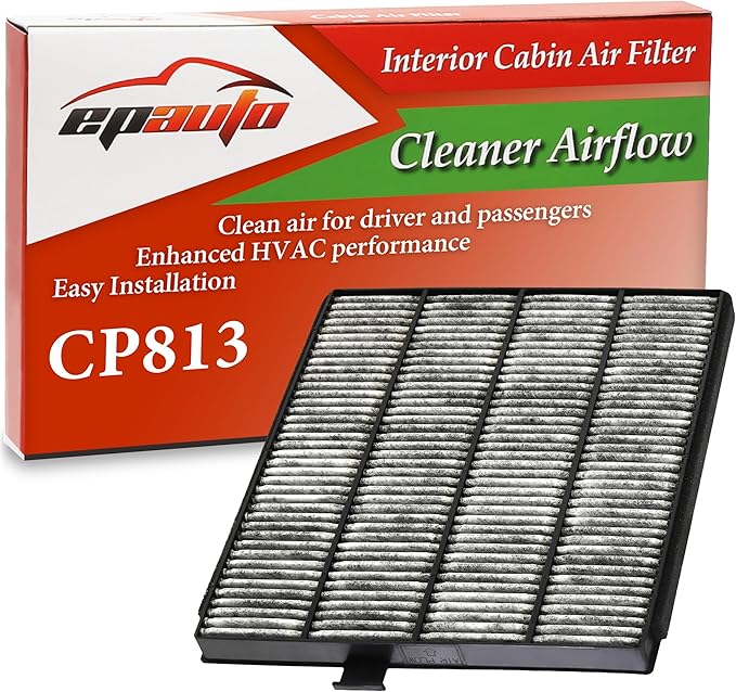 EPAuto CP813 Cabin Air Filter includes Activated Carbon Replacement