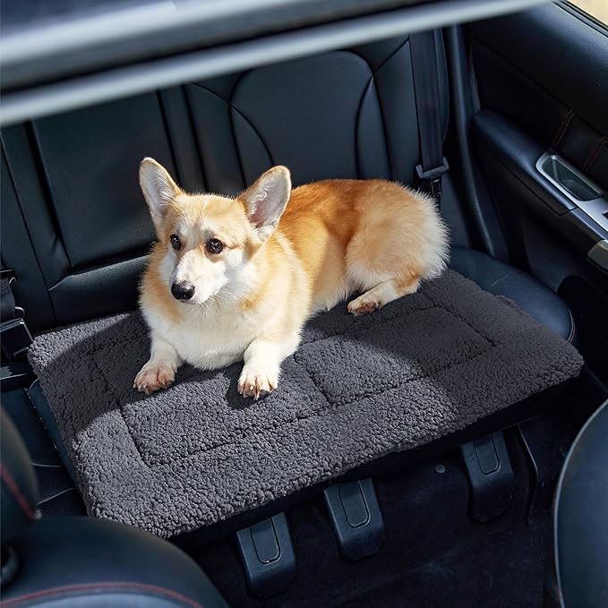 Bedsure Washable Dog Crate Bed for Medium Dogs, Soft Foam Floor Pet Mat, Versatile Lightweight Pet Crate Pad for Kennel