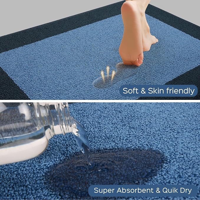 Machine Washable Runner Rug 24" x 84", Non Slip Kitchen Mat