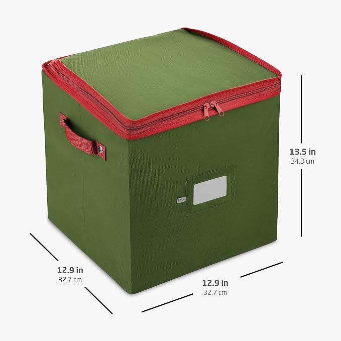 ZOBER Christmas Ornament Storage Box
