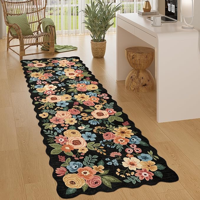 DUKINO 2x6 Runner Rug for Hallway, Washable Kitchen Rug