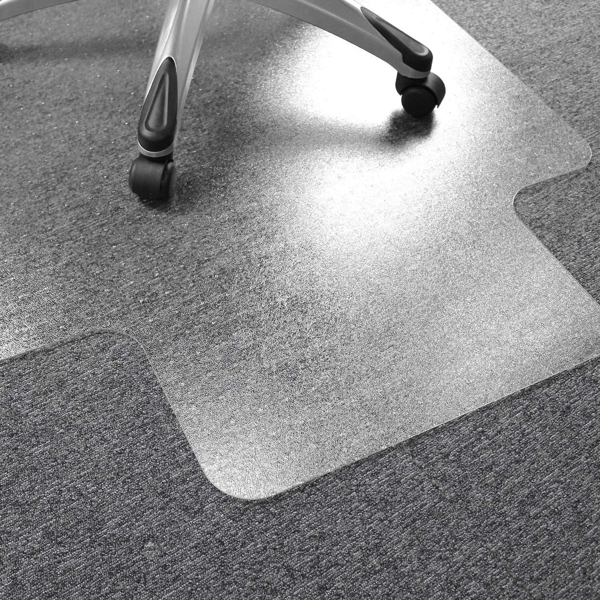 Floortex Poly Rctglr Lipped ChairMat Plush Pile Carpet48X53 (FR1113427LR)