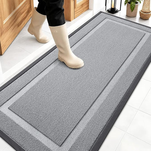 OLANLY Front Door Mat Indoor Outdoor Entrance, Waterproof All-Season,