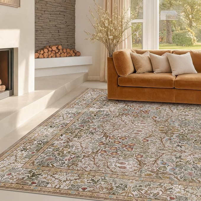 Washable Dining Room Rugs for Under Table