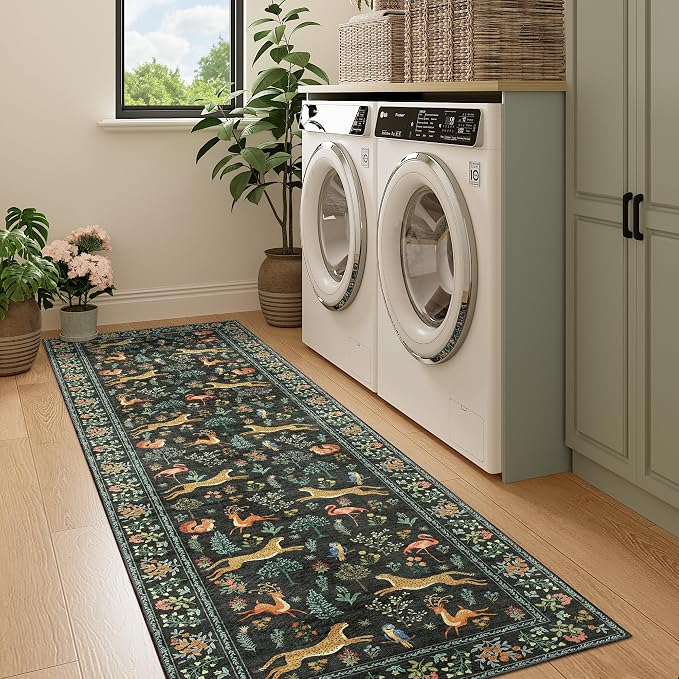DUKINO Runner Rug, 2x7 Washable Kitchen Rugs