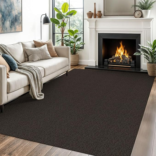 EARTHALL Washable Area Rugs 5x7 Ft Non Slip Living Room Rugs Cotton Rubber