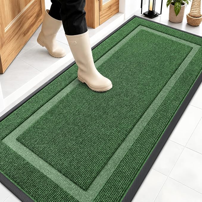 OLANLY Front Door Mat Indoor Outdoor Entrance, Waterproof All-Season,