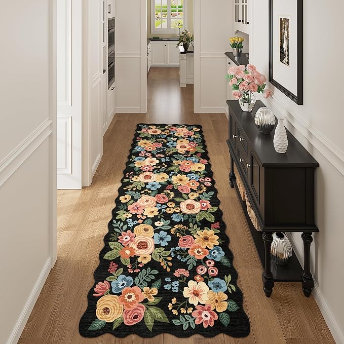 DUKINO 2x6 Runner Rug for Hallway, Washable Kitchen Rug