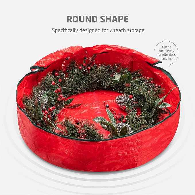 ZOBER Christmas Wreath Storage Container 30 Inch