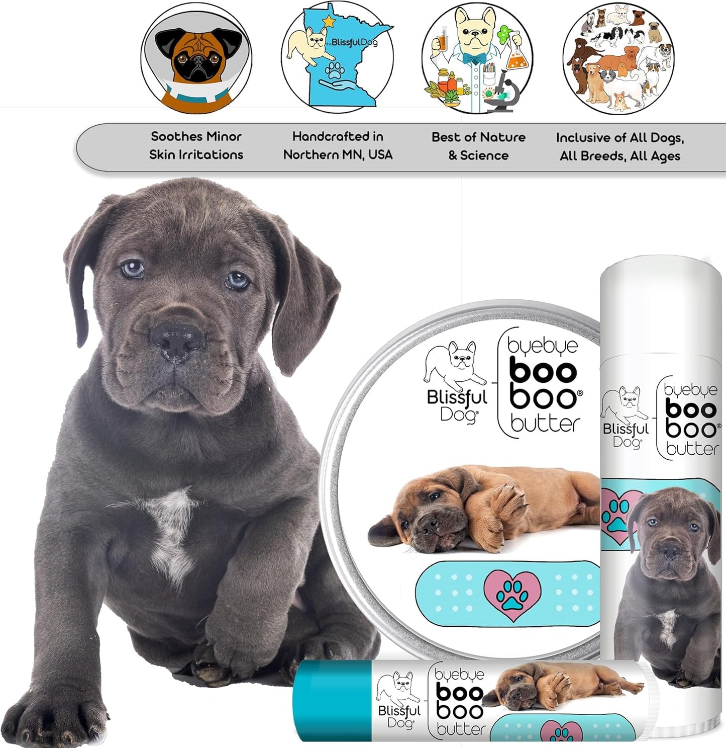 The Blissful Dog Cane Corso Boo Boo Butter, 1-Ounce
