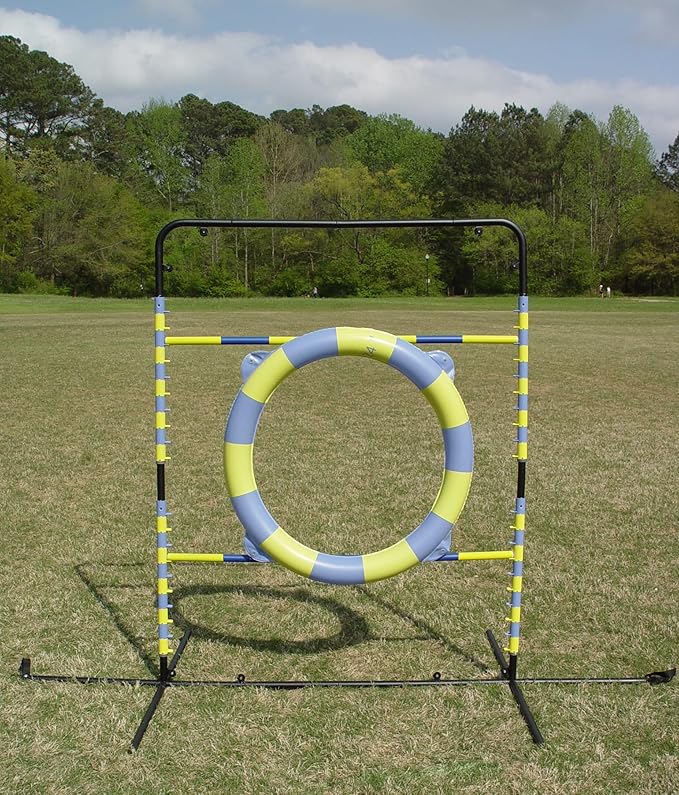 Agility Tire Jump - Double Walled Inflatale Tires with a Metal Frame Setup for Competition and Training
