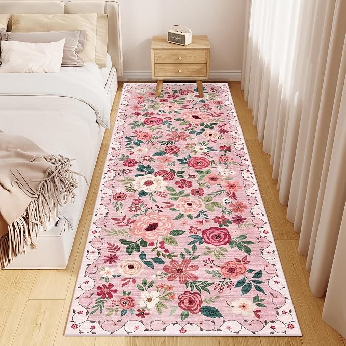 DUKINO 2x10 Kitchen Runner Rug for Hallway, Washable Runner Rug