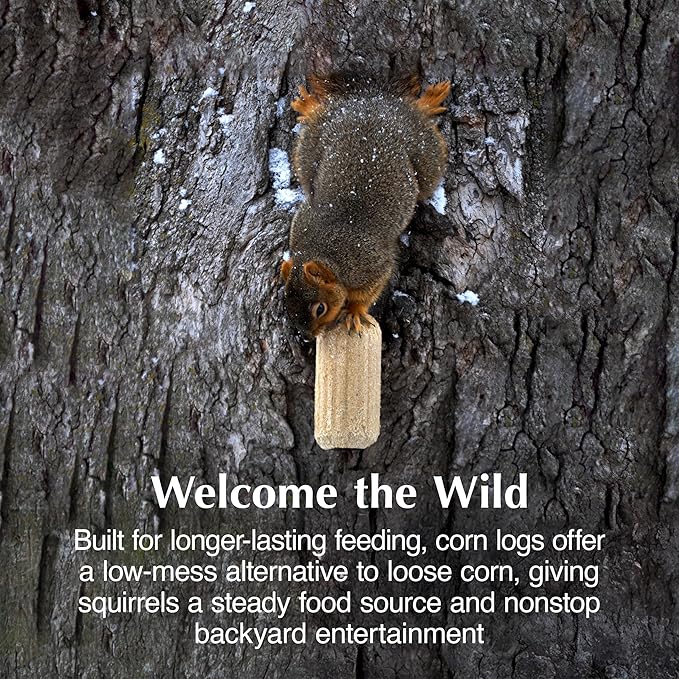 C&S Sweet Corn Squirrelog, 6-Pack Refill