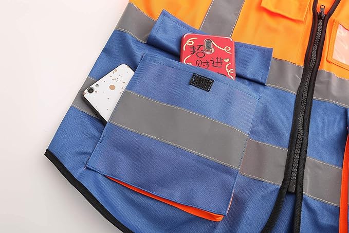 A-SAFETY High Visibility Reflective Safety Vest Customize Logo (XS-8XL)
