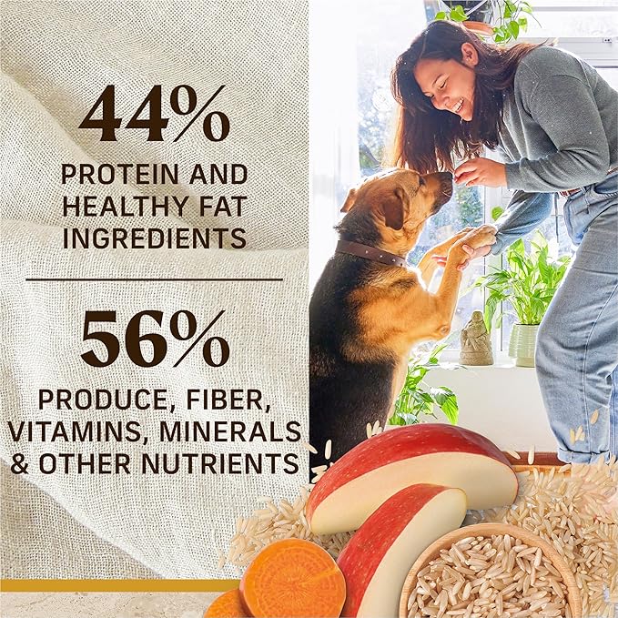 Merrick Healthy Grains Premium Adult Dry Dog Food, Wholesome And Natural Kibble With Chicken And Brown Rice - 4.0 lb. Bag