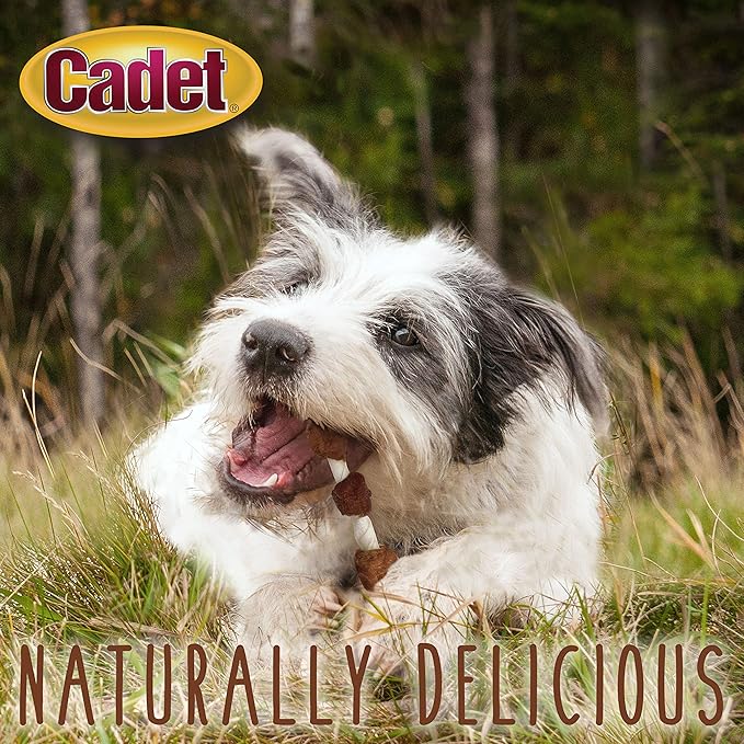 Cadet Gourmet Shish Kabob Dog Chews for Small Dogs, Rawhide Treats with Chicken, Duck and Sweet Potato, Healthy & Natural Beef Hide, 5-Inch Sticks, 24 oz