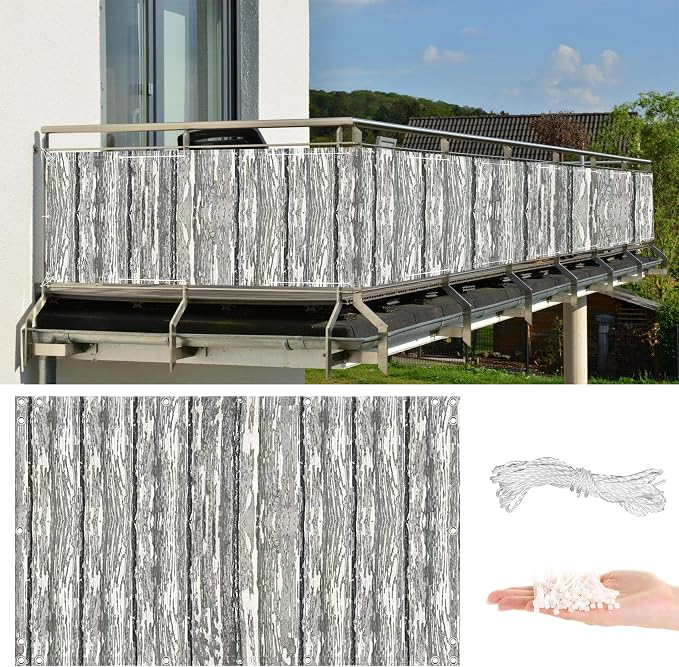 Privacy Fence 3' x 16.4' Durable UV-Resistant Patio Privacy Screens